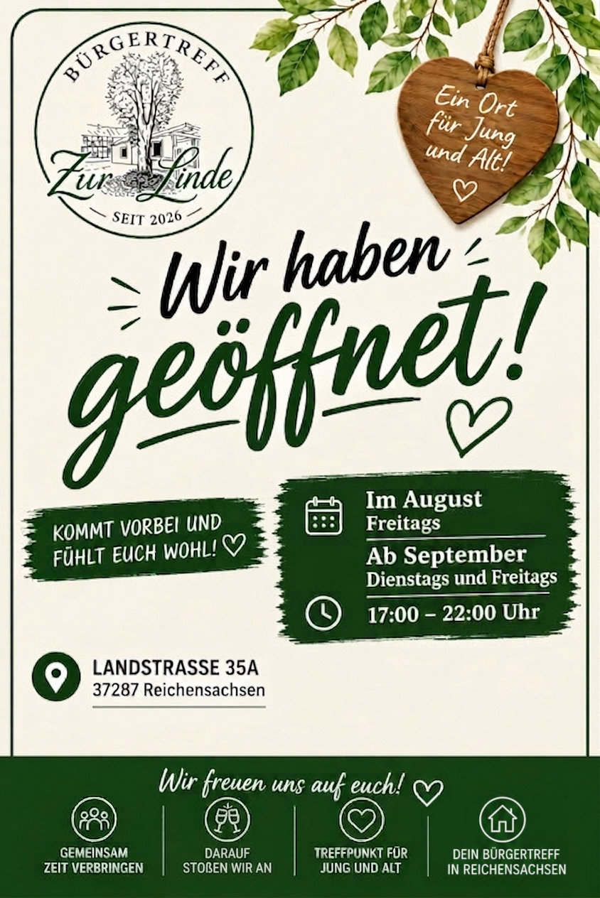 Zur Linde ge&ouml;ffnet